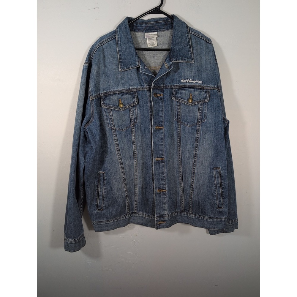Vintage Walt Disney World MICKEY MOUSE Denim Jean Jacket XXXL